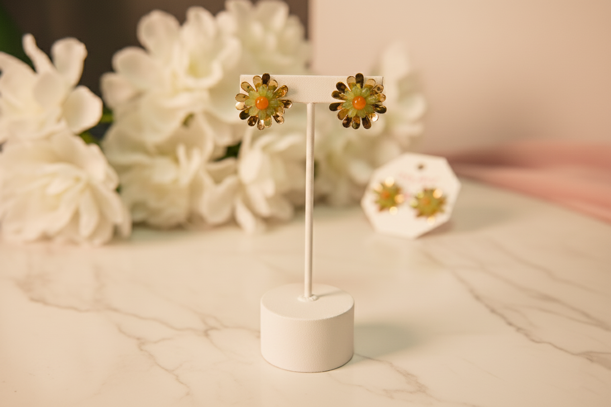 Sunflower themed Earrings