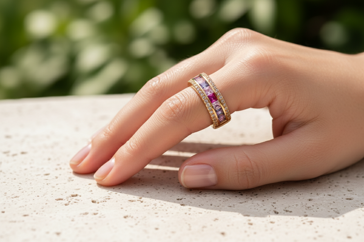 Vintage Acrostic Ring