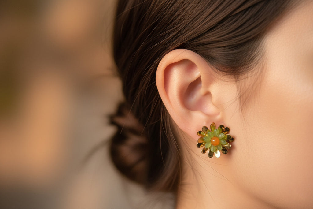 Sunflower themed Earrings