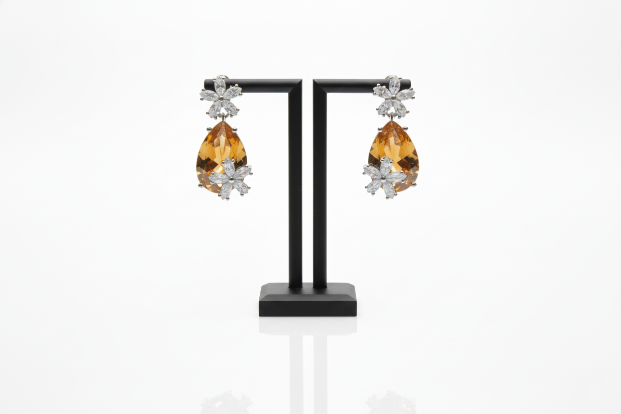 Elegance Yellow Earrings