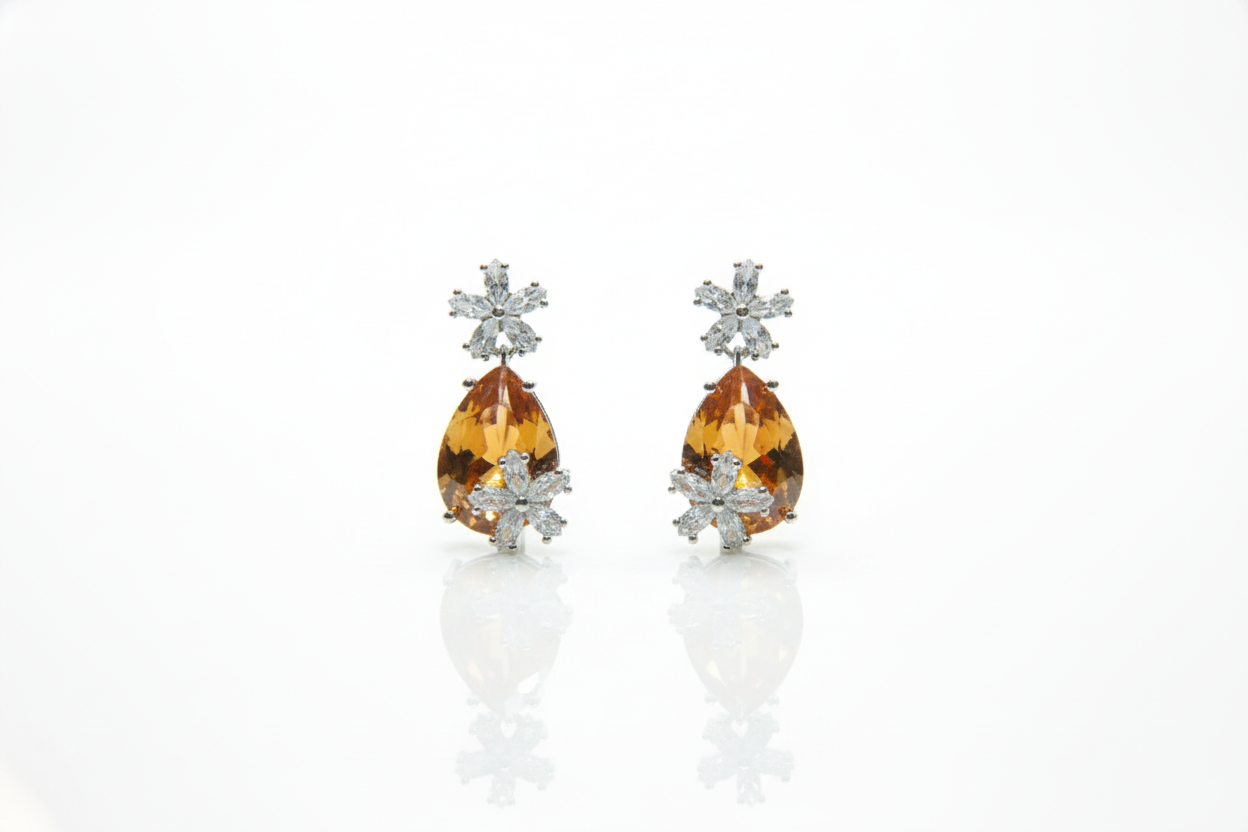 Elegance Yellow Earrings