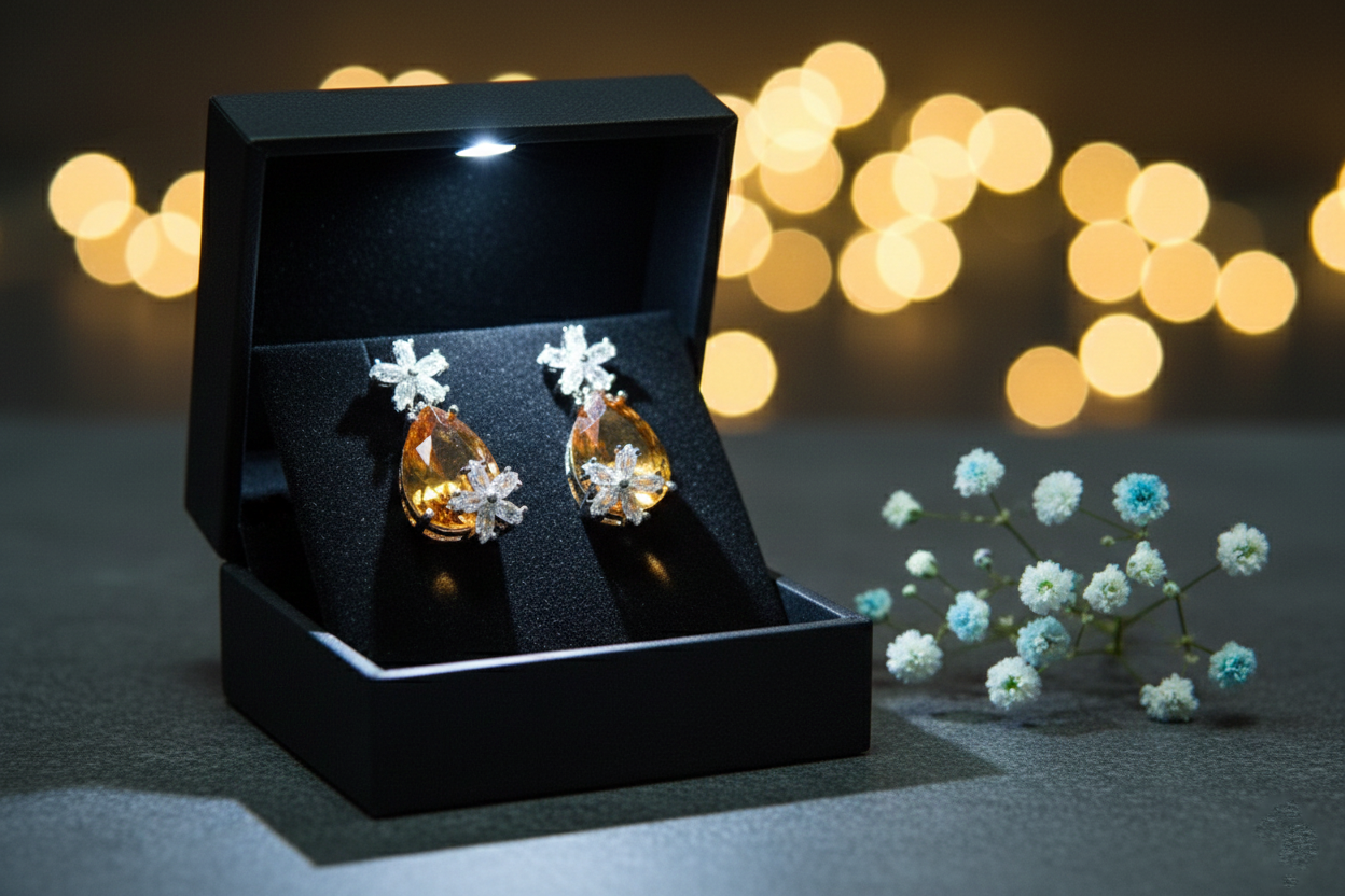 Elegance Yellow Earrings