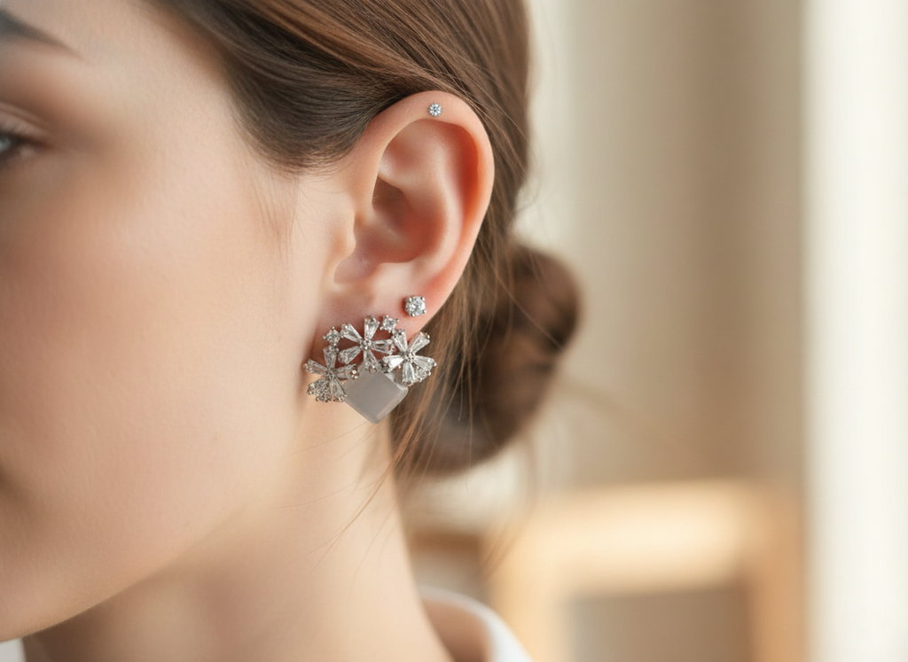 Luxury Charm White Earrings