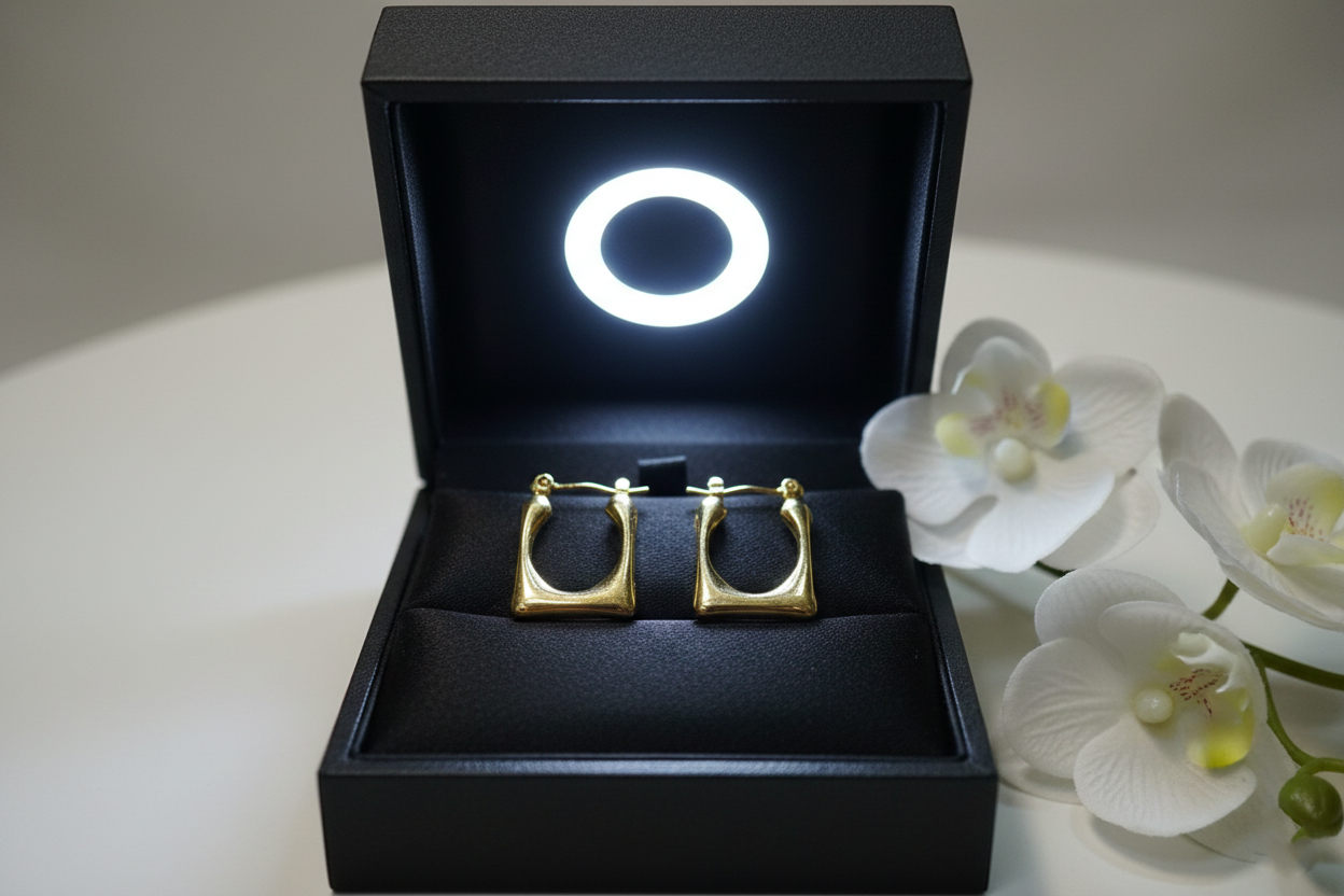 Square Hoops Earrings