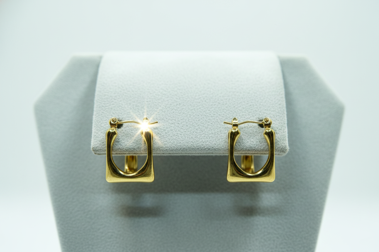 Square Hoops Earrings