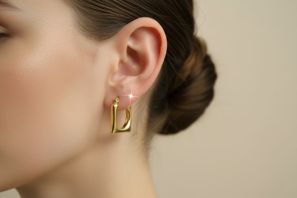 Square Hoops Earrings