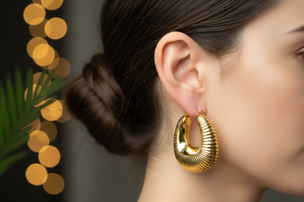 Ethnic Big Loops -Earrings