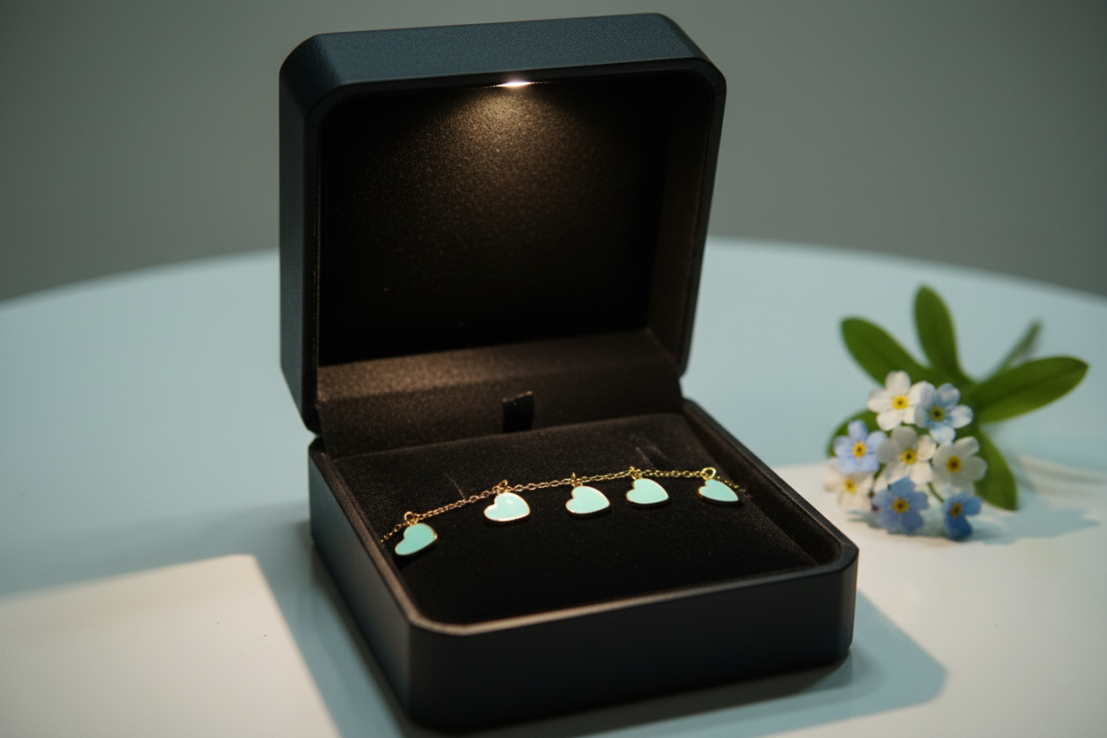 Mint Heart Bracelet/Anklet