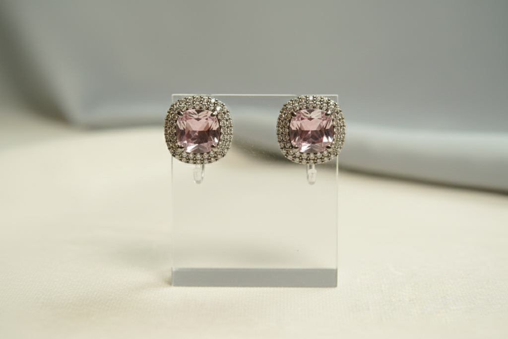 Diamond and Studded AD Earrings