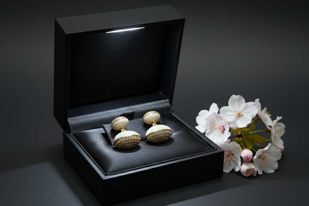 Pearl and Diamond Drop Earrings