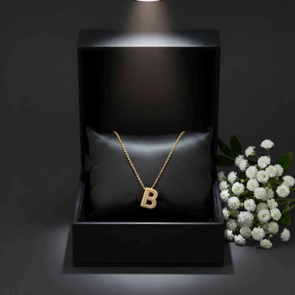 Bling Big 'B' Pendant Chain