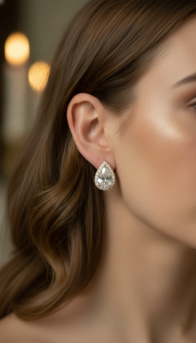 Windsor Studs Earrings -Gold