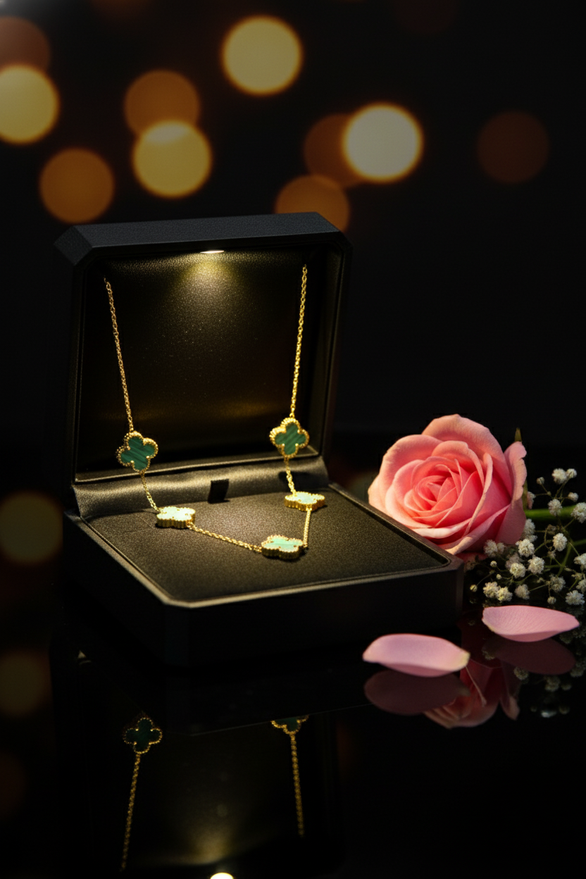 Multi Clover Designer Necklace