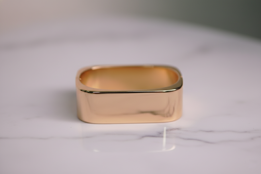 Bold Statement- Gold Bracelet Kada