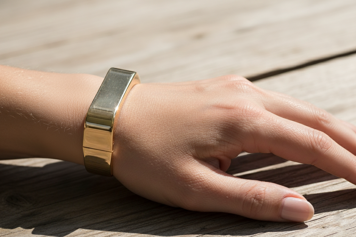 Bold Statement- Gold Bracelet Kada