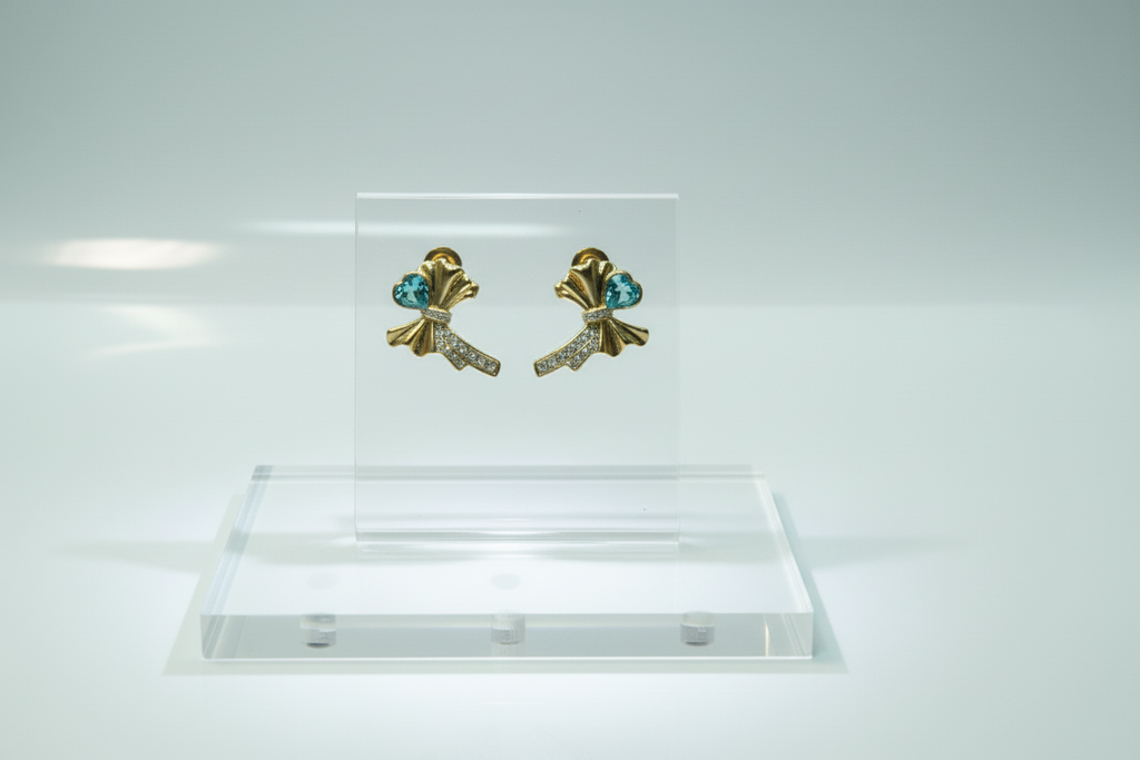 Gold- Tone Bow Earrings