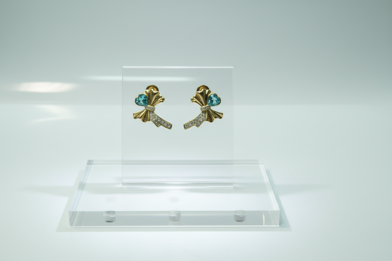 Gold- Tone Bow Earrings