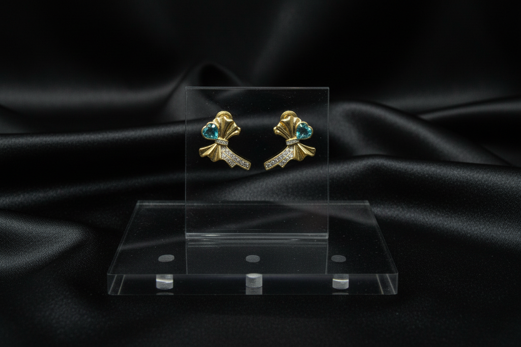 Gold- Tone Bow Earrings