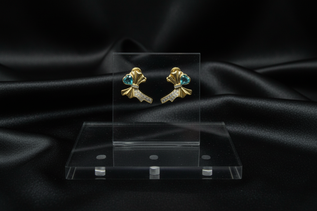 Gold- Tone Bow Earrings