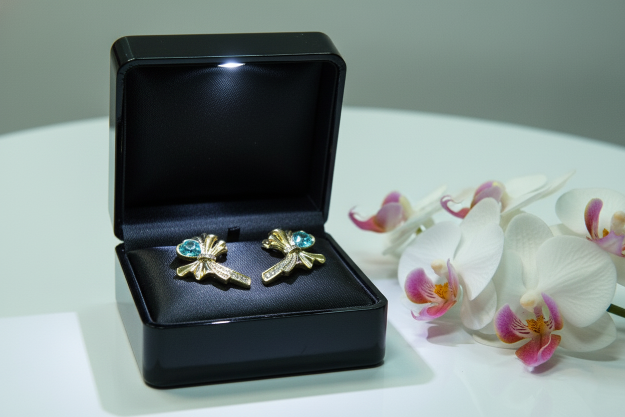 Gold- Tone Bow Earrings