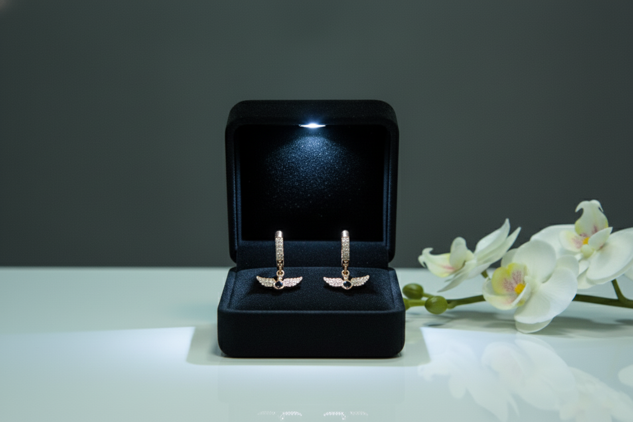 Anchor Wings studded Earrings