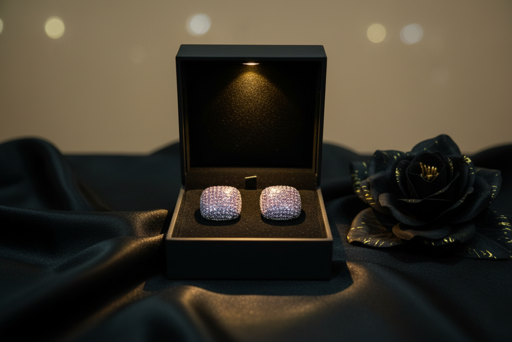 Stone Studded Square Stud Earrings- 🔥🔥🔥