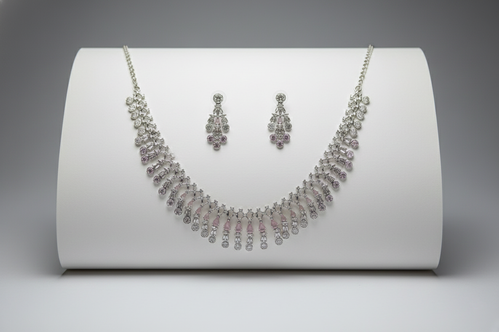 Necklace with matching earrings