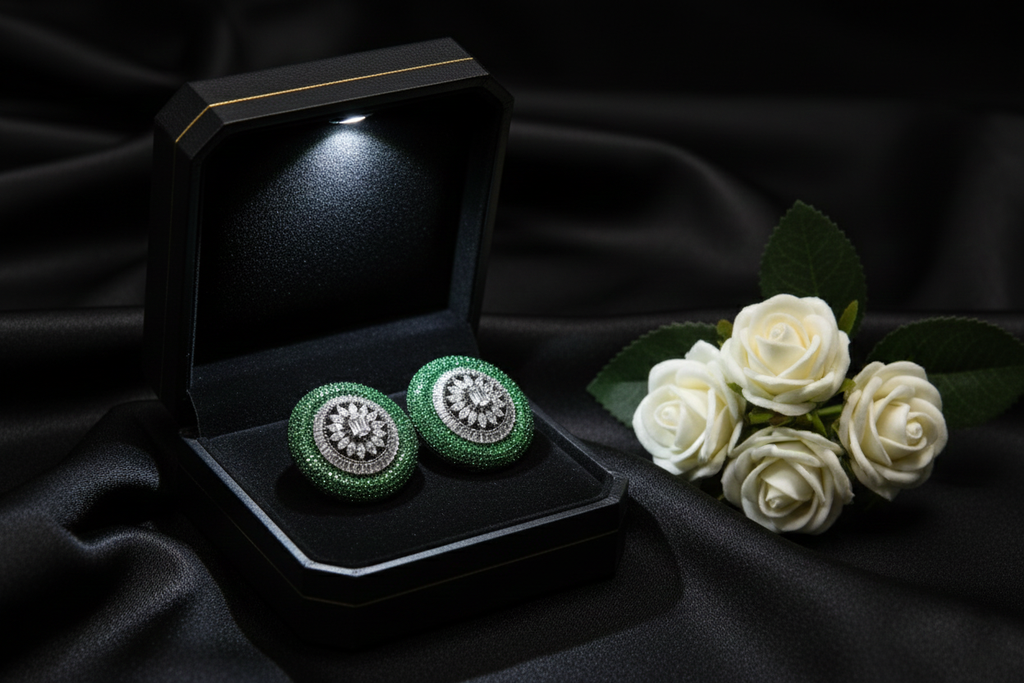 Moissanite Studded Beutiful Earrings