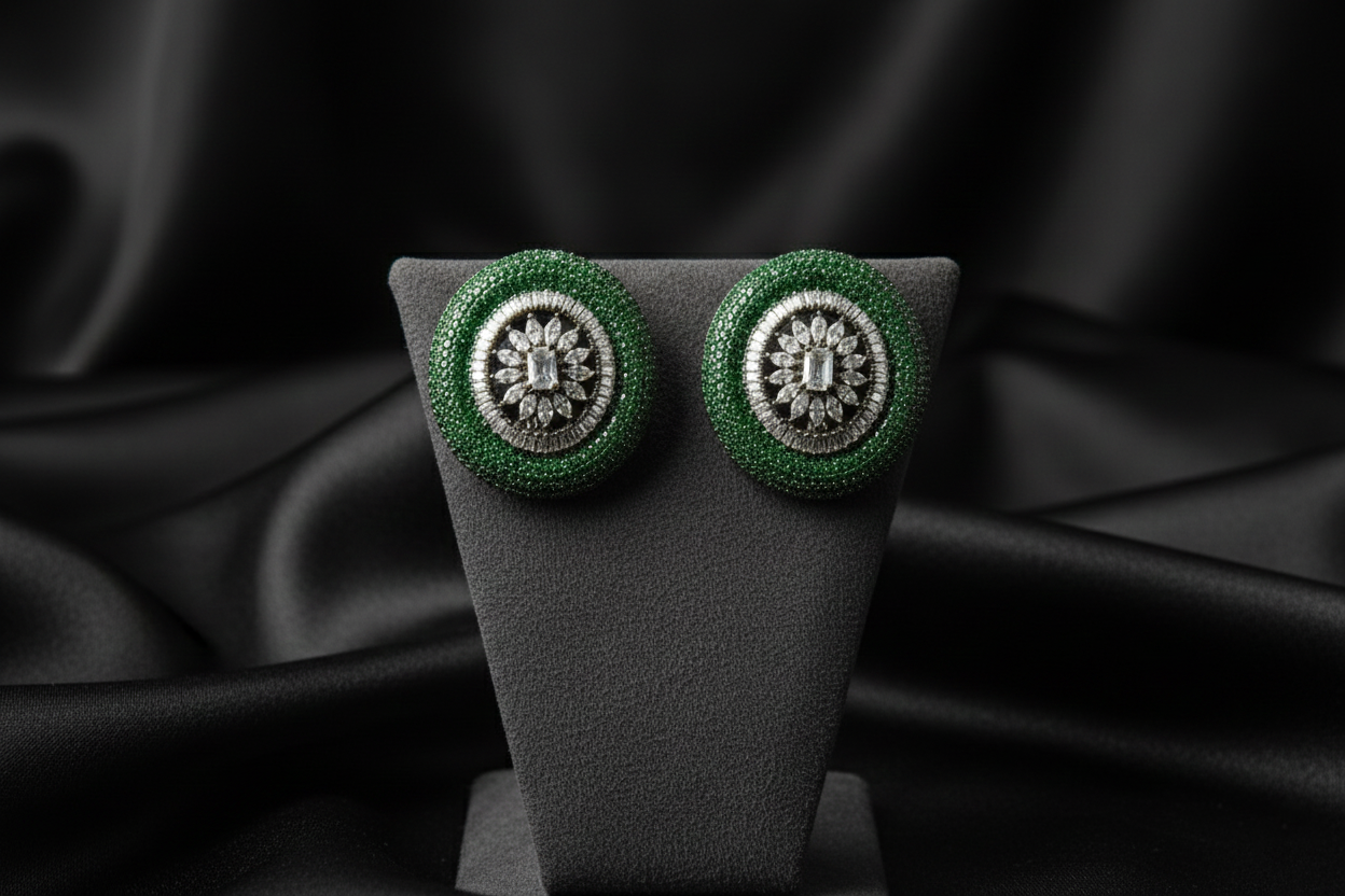 Moissanite Studded Beutiful Earrings