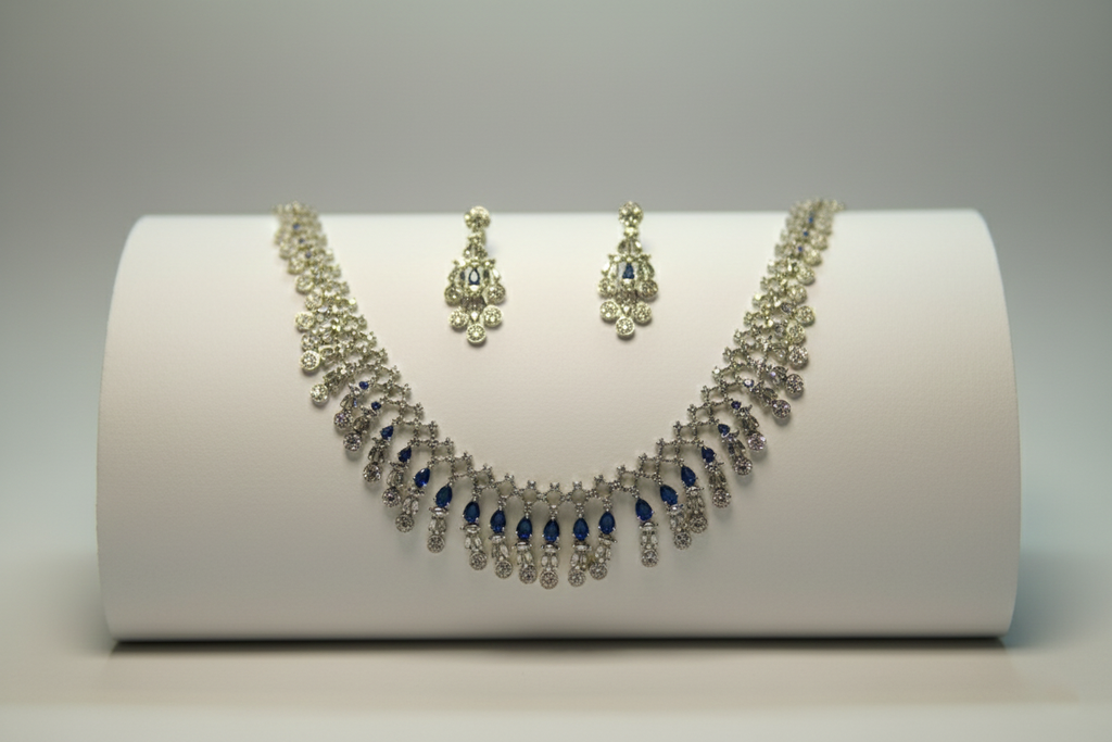 Necklace with matching earrings