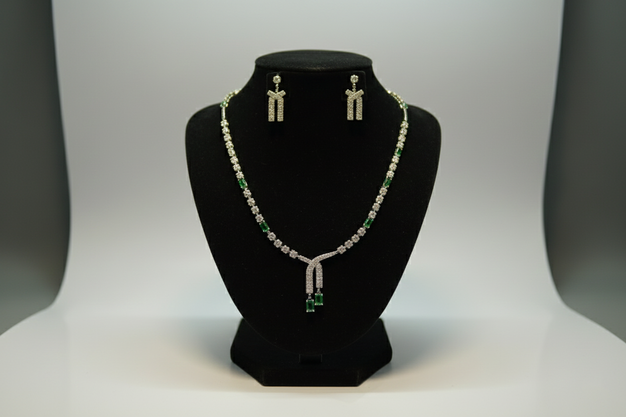 Necklace with matching earrings