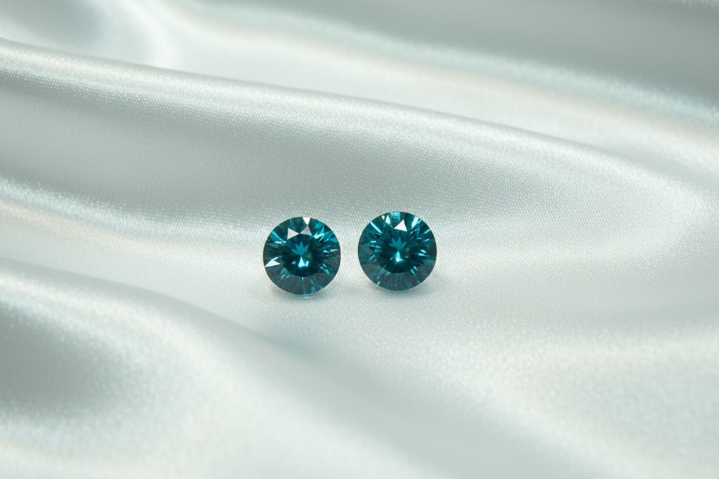 Green Hoops Earrings