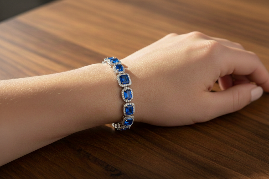 Blue Ruby Bracelet