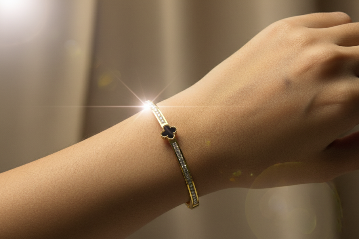 Black Clover Studded Bracelet