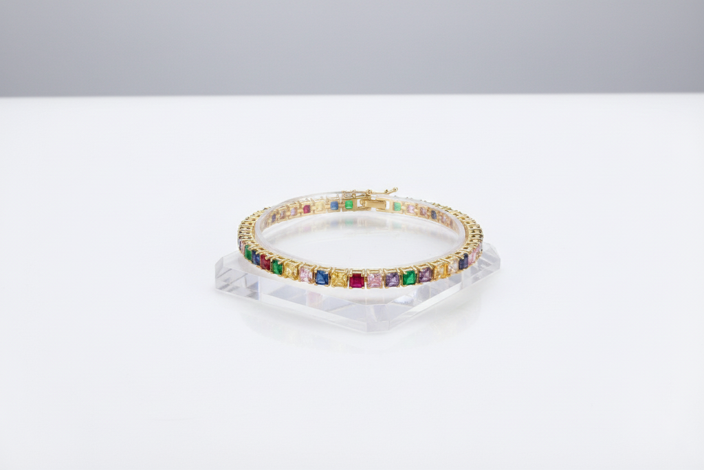 Multicolour Tennis Bracelet