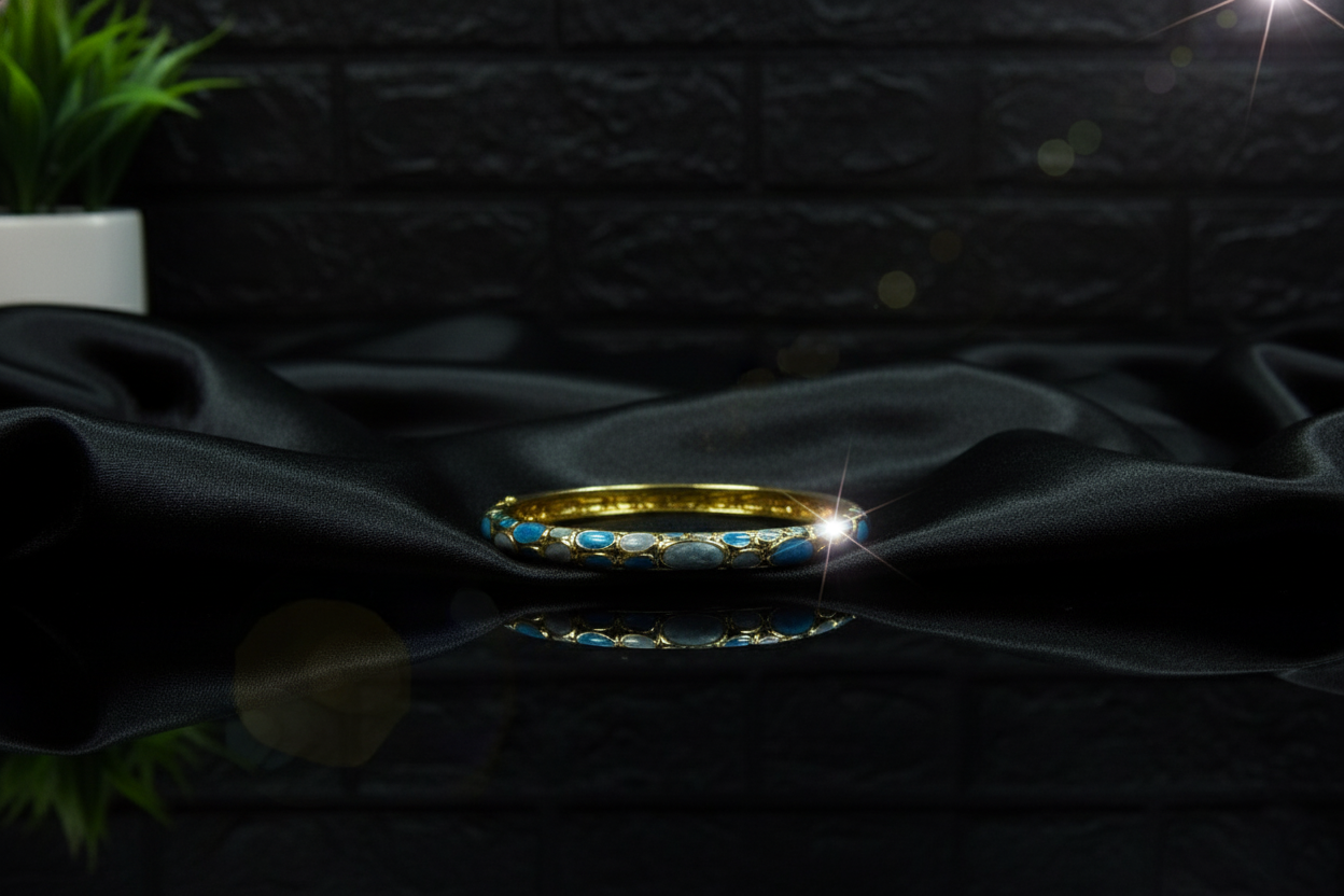 Blue Bloom BangleBracelet