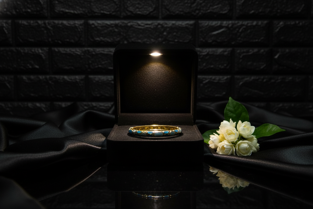 Blue Bloom BangleBracelet