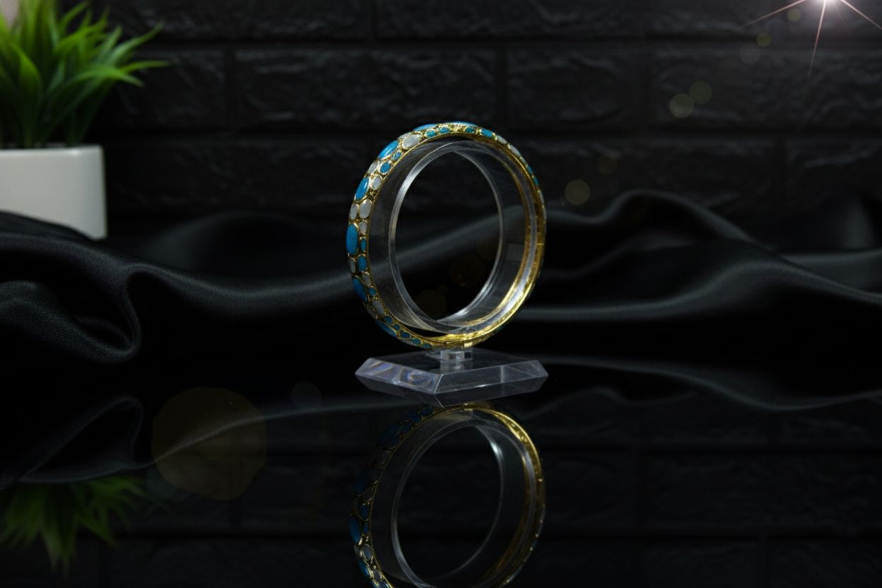 Blue Bloom BangleBracelet