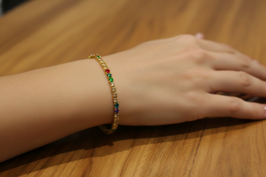 Multicoloured  stone Bracelet