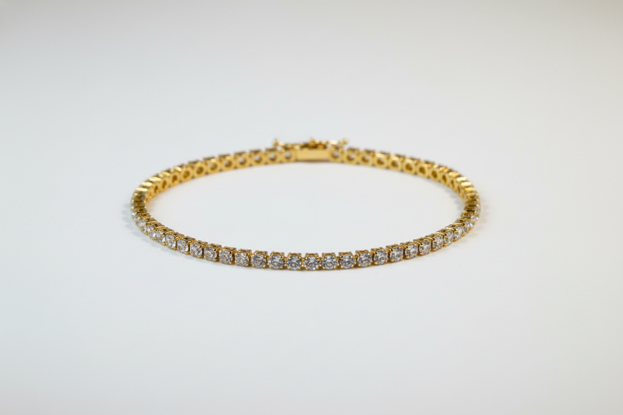 Exclusive AD studded Tennis Bracelet