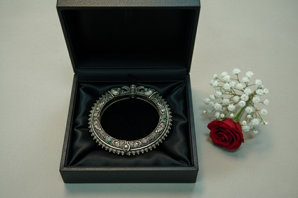 Elephant Brass Bangle Bracelet