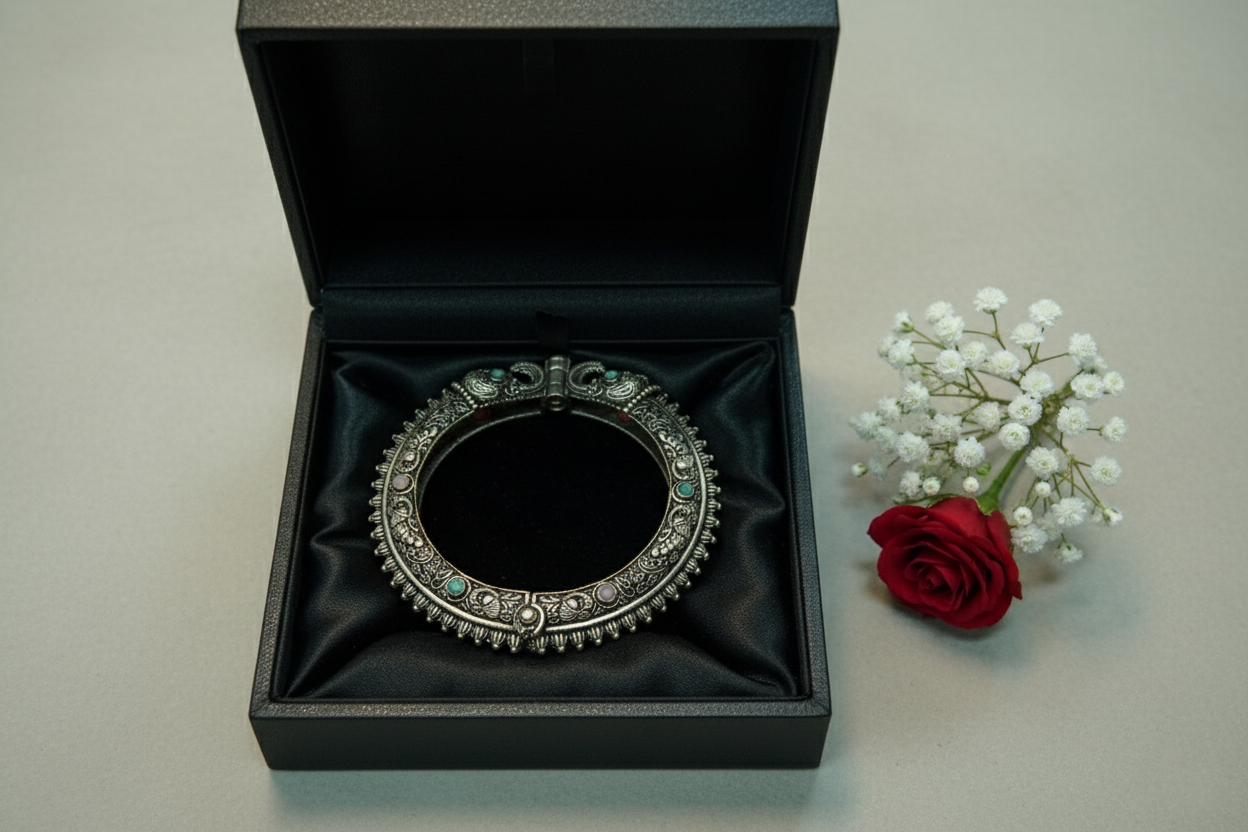 Elephant Brass Bangle Bracelet