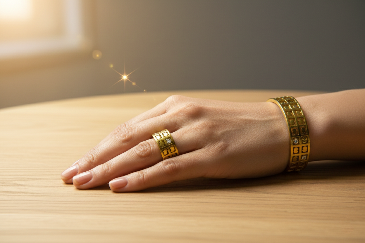 Love Framed Bracelet with ring