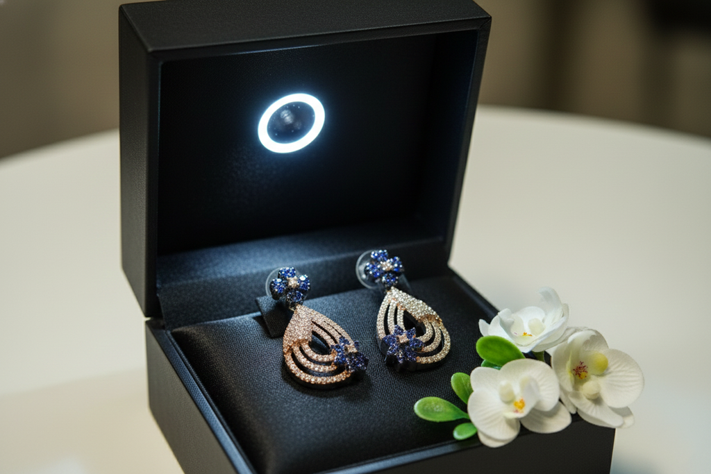 Exclusive design Moissanite Studded Earrings