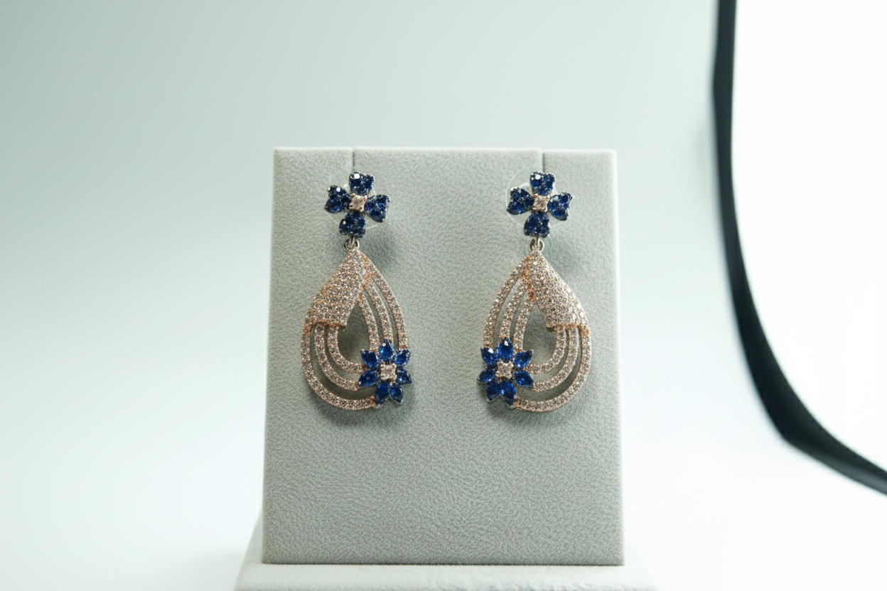 Exclusive design Moissanite Studded Earrings